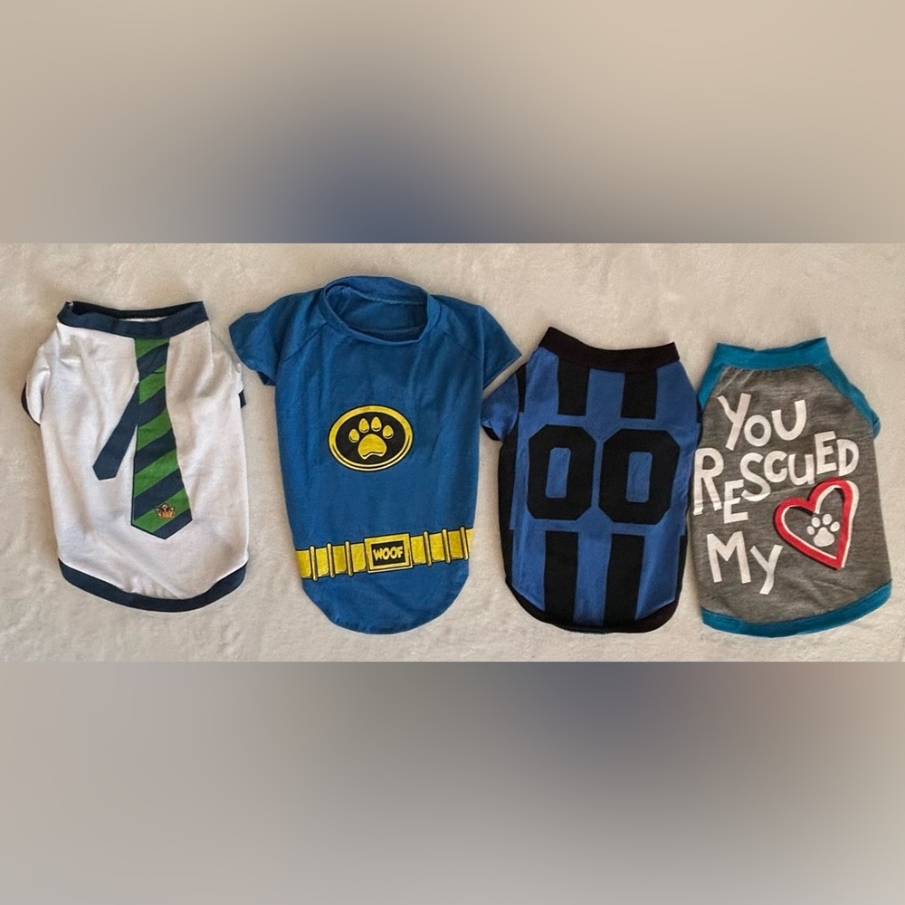 Bundle of 4 dog shirts size Medium